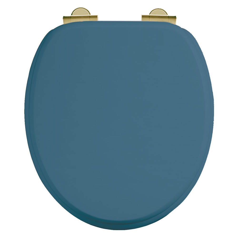 Bespoke Alaska Blue Seat with Gold Hinges